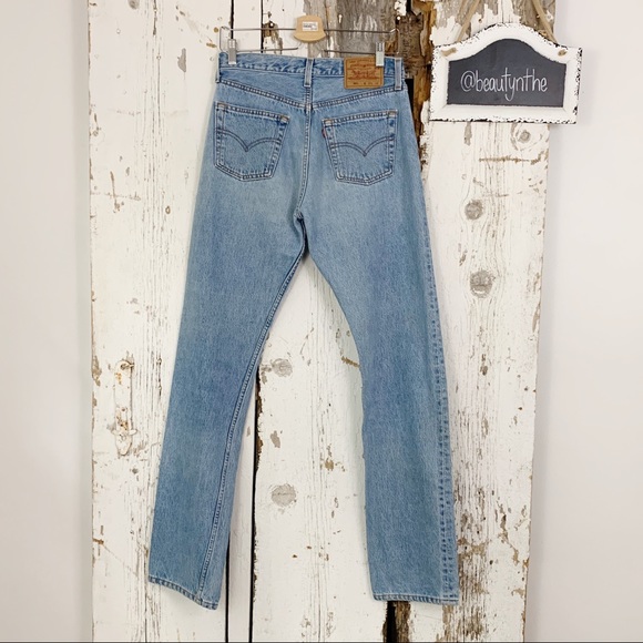 Levi's Other - Vintage Levi 501 button fly light wash jeans 30x34